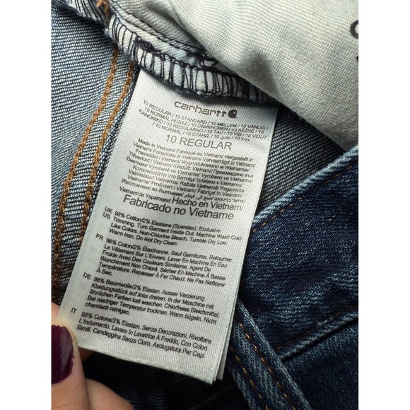 Carhartt Rugged Flex Loose Fit Jean Womens 10 Regular Workwear Grunge Outdoor - Picture 3 of 11